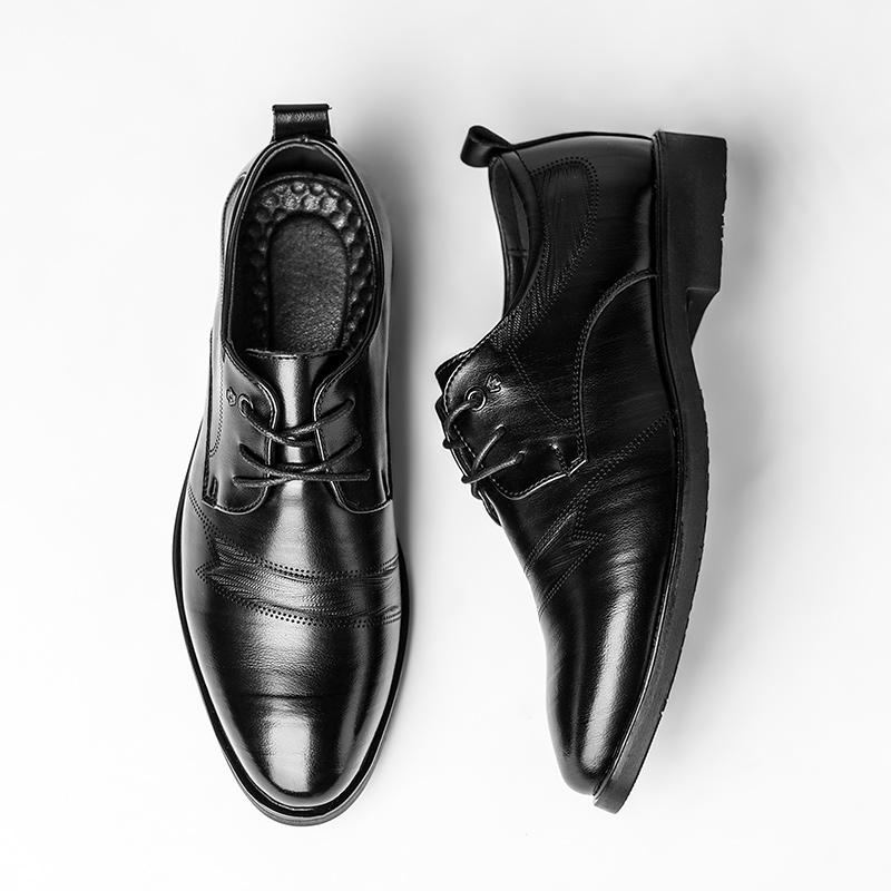 Leather Shoes Summer Breathable Men'S Business Leather Shoes Fashion Casual Shoes Soft Leaher Shoes JZ-28006