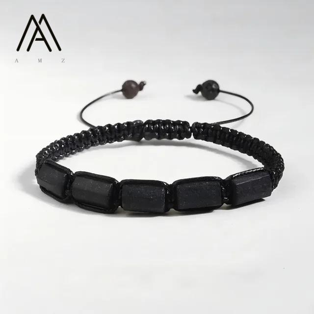 Amazing Jewelry Black Iron Rough Column Charm Bracelet Masculine Protection Amulet Classic Style Spacer Made in China