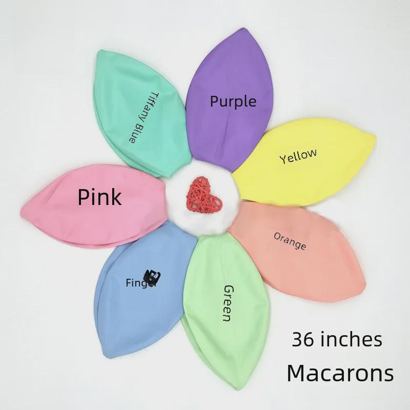 36-Inch Thickened Latex Round Macaron Balloon for Birthday Party Decoration