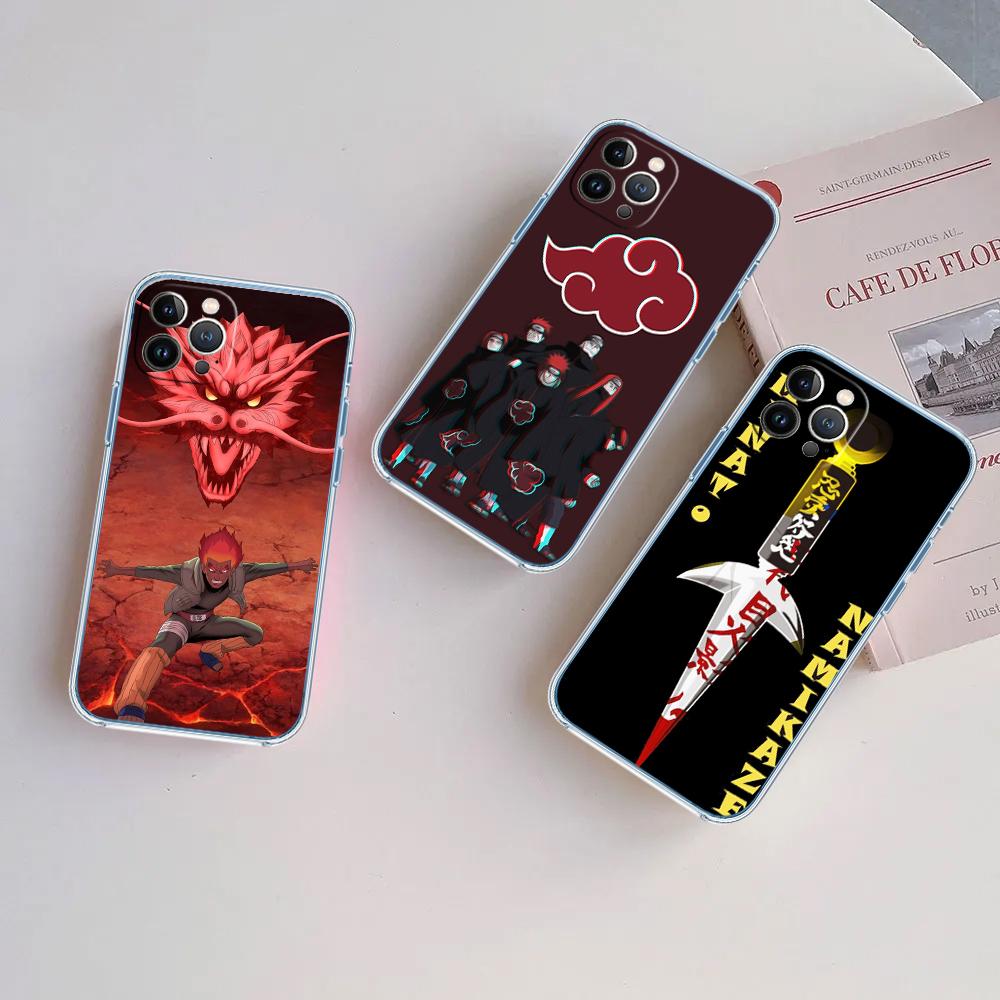 PP5 Anime Naruto Akatsuki Soft Shell Transparent Phone Case for Motorola Moto G7 G8 G9 G84 G85 G73 G24 G15 Z2 Play Power Plus