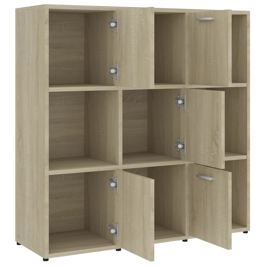Bookshelf Sonoma Oak 90 x 30 x 90 cm Particleboard