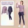 Women's High-End Short-Sleeve Sport T-Shirt & Fitness Set - Breathable, Quick-Drying Yoga and Running Wear