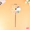 1Pc Sunflower Windmill Pinwheel Colourful Sequins Foldable Windmill Carry Camping Picnic Home Garden Decoration