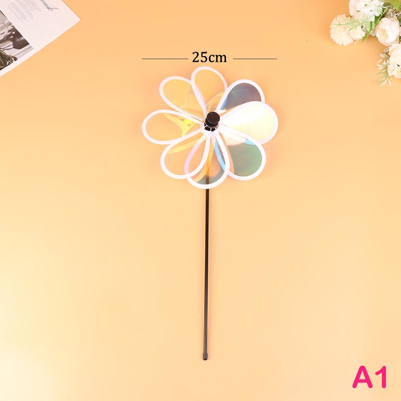 1Pc Sunflower Windmill Pinwheel Colourful Sequins Foldable Windmill Carry Camping Picnic Home Garden Decoration