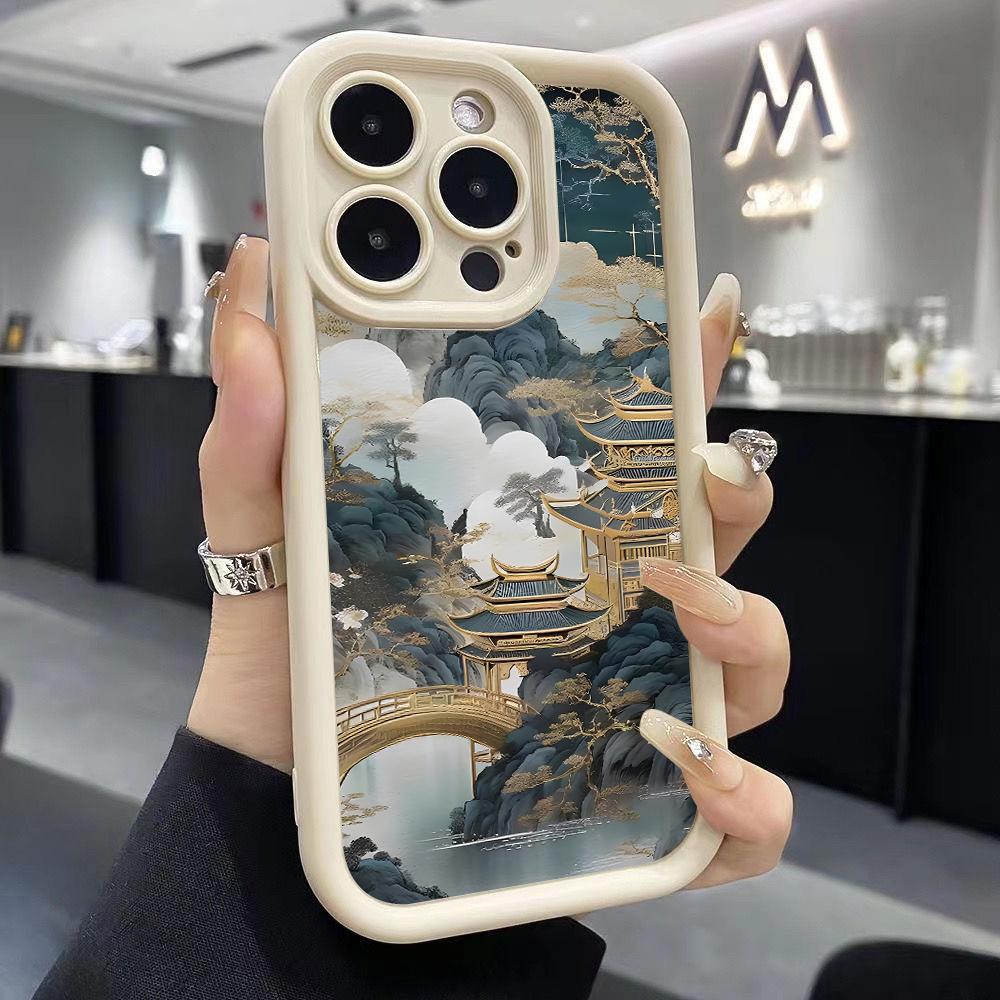 Landscape Pavilions Towers Phone Case for Xiaomi Redmi Note 14 13 12s 12 11 10 9s 9 8 7 A5 Pro Plus 4G 5G Soft TPU Back Cover
