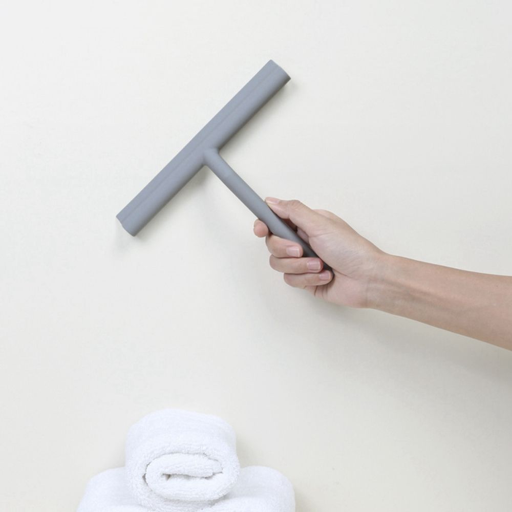 With Holder Mirror Bathroom Car Glass Wiper Scraper Shower Squeegee Silicone Scraper Window Brush