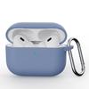 Solid color silicone one-piece earphone case for AirPods PRO1 Bluetooth earphone case with hook