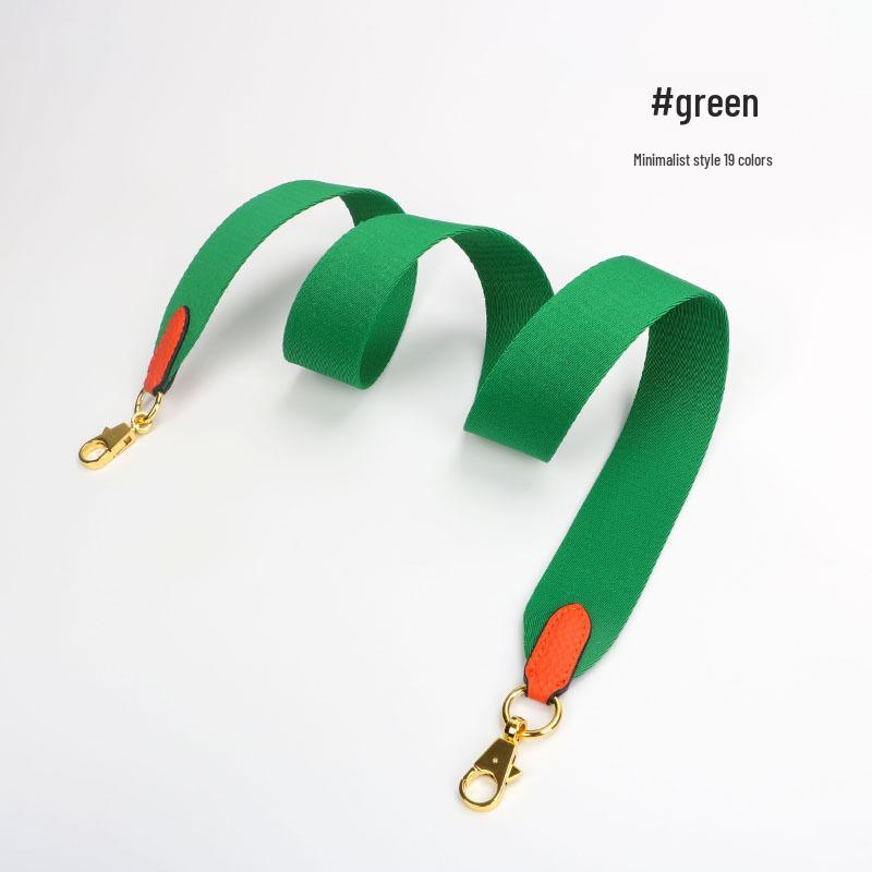 Evelyne Cotton Canvas & Cowhide Leather Crossbody Bag Strap