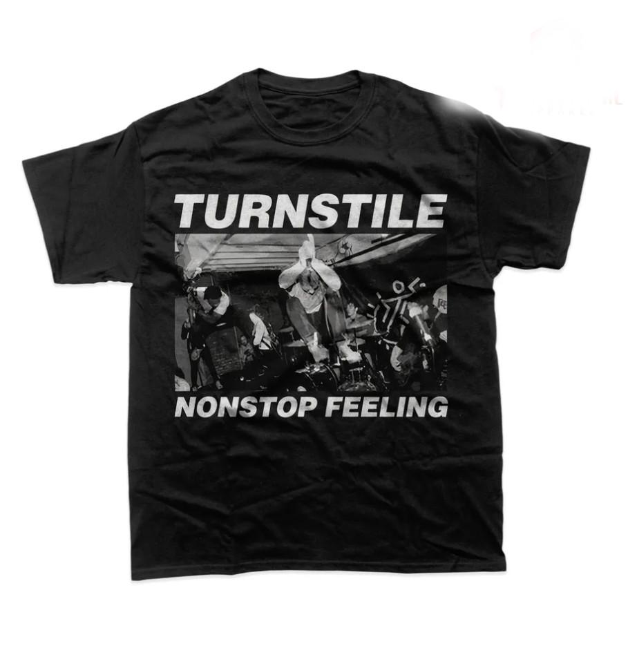 

Turnstile Nonstop Feeling Graphic Black and White T-shirt size S-5XL Unisex T-Shirt L