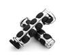 TASWK 1 Motorcycle Aluminum Chrome Handlebar Grips End Grips for Harley Davidson Honda Yamaha Kawasaki Inch/25mm