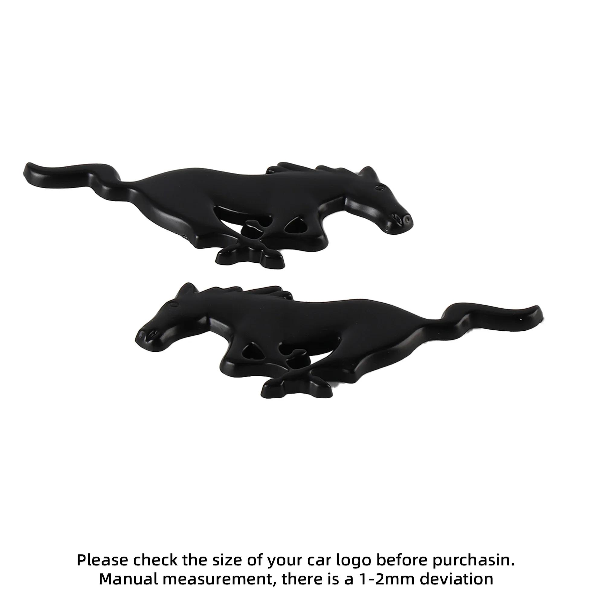 

Car Sticker Ford 2PCS 7.5/11CM 3D Mustang Badge Running Horse Sticker For Ford Focus Fiesta Mondeo Kuga Edge Shelby GT Car Body