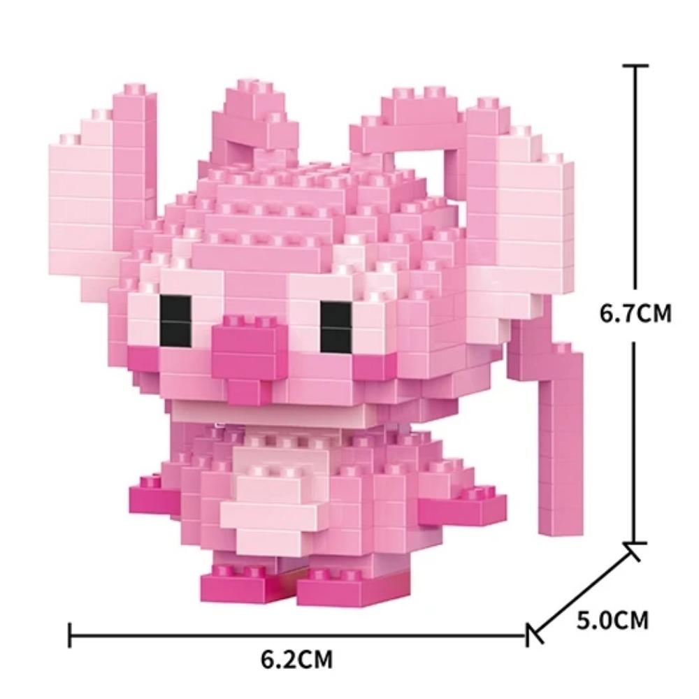 Disney Anime Princess Building Blocks Stitch Mickey Mouse mini Action toy Figures Blocks Toys Bricks Assemble Toys Kids Gifts
