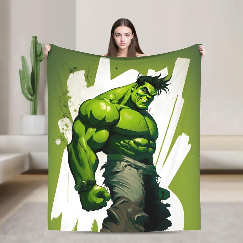 Retro Hulk Fleece Mesti pledas Pledai sofai Kelionei Super minkštas lovatiesė,