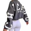 Casual Fashion Letter Print Thick Pullover Sweatshirt For Women Winter 2022