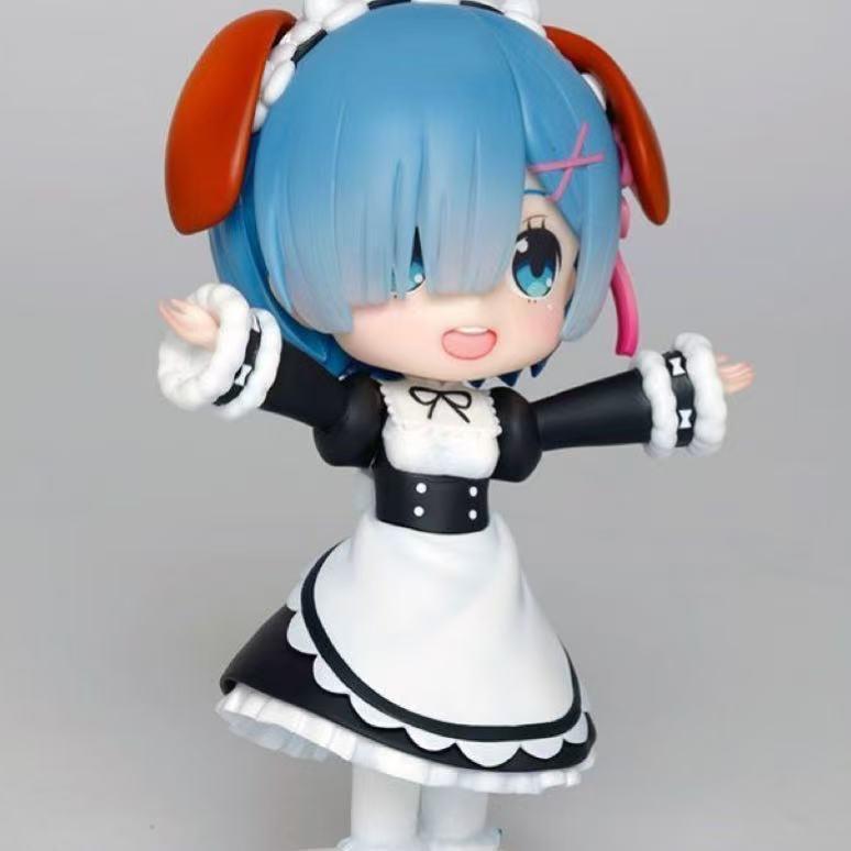 Re:life In Another World With The Soleil Q-version Rem Maid Puppy Cute Figure Pixiv Pretty Girl Model Ornament Toy Gifts