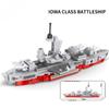 100+PCS Building Blocks Kit Toy Iawa-class Battleship Toy Gift Military Series Happy Gift for Children Adult