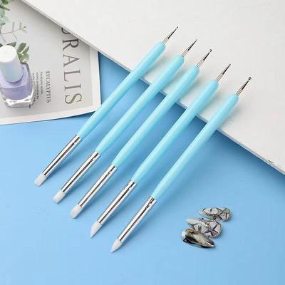 5-Piece Double-Headed Embossing Dotting Pen Set for DIY Polymer Clay Craft