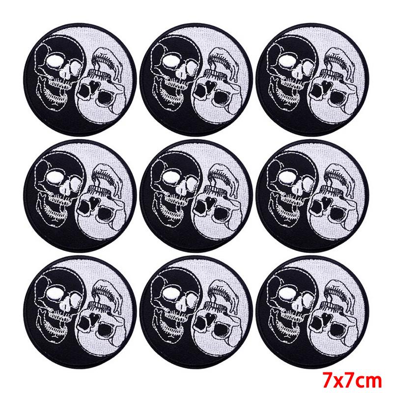 10 Pcs/lot Wholesale Embroidery Patch Iron On Patches For Clothing Patches On Clothes Jackets Decor Applique Sew Supplies