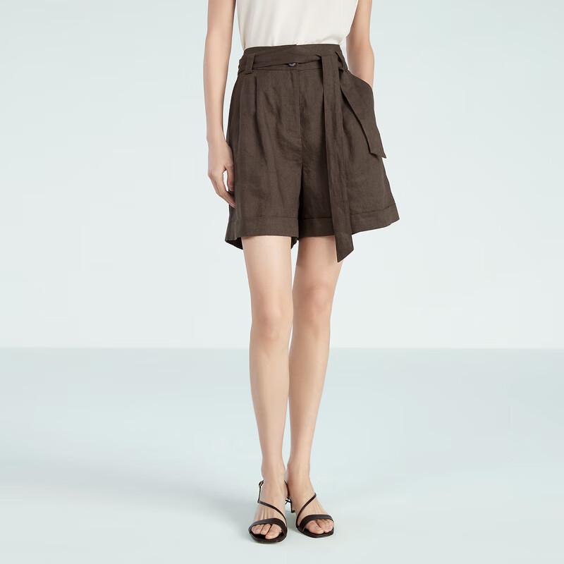 

Женские льняные повседневные шорты OVVOVV с поясом S