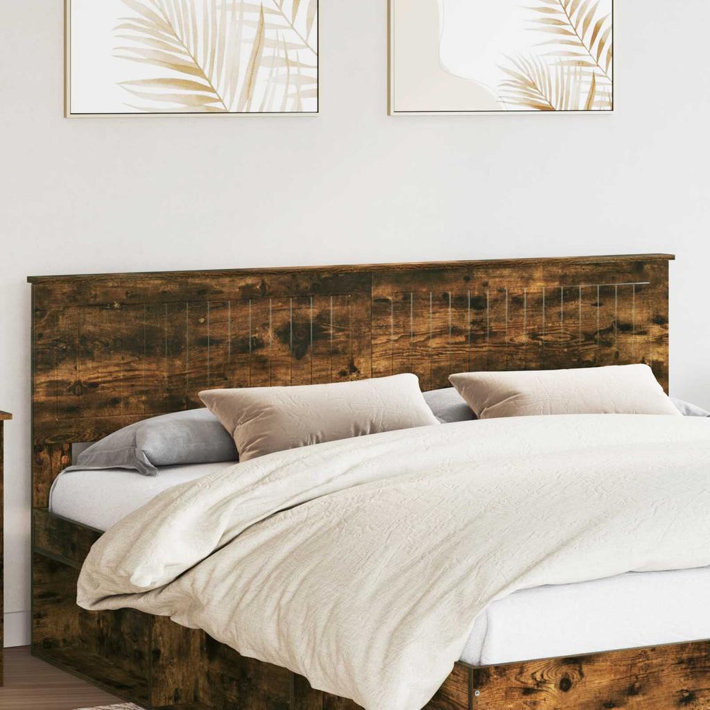 Headboard Smoked Oak Engineered Wood
