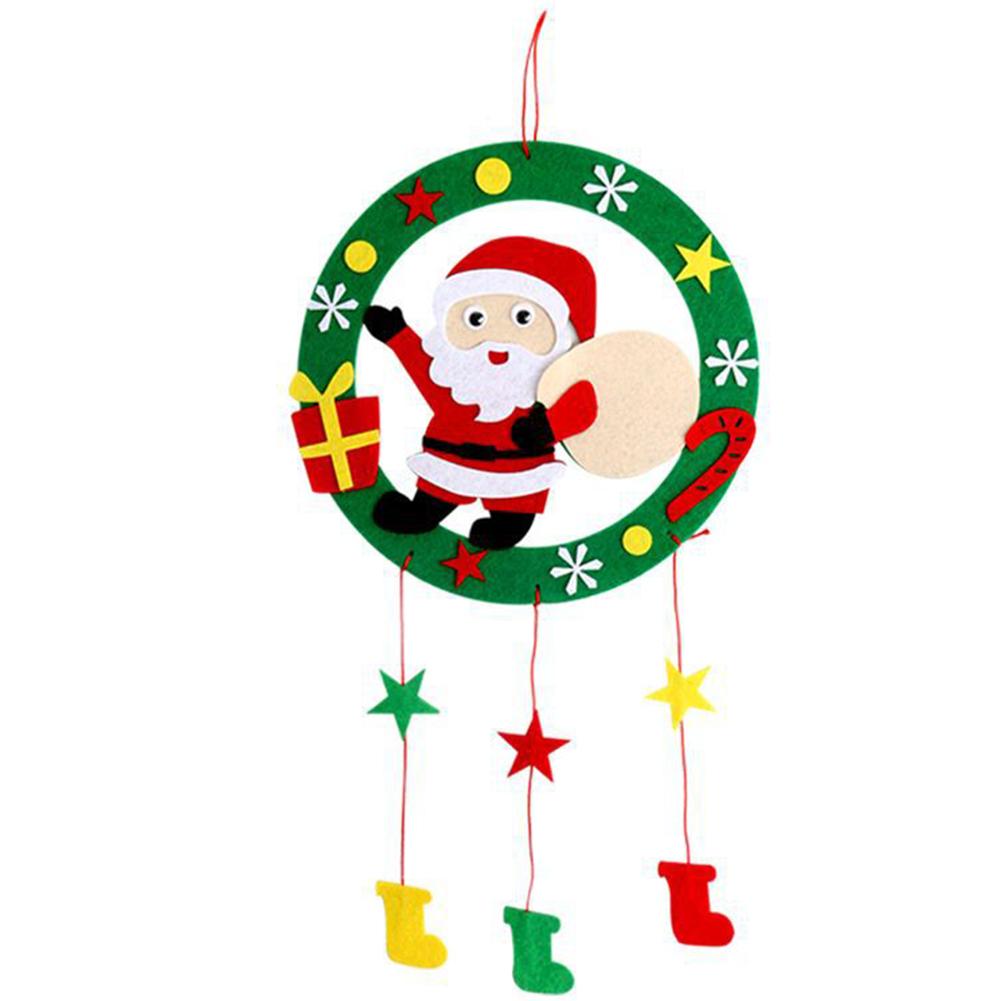 Christmas Non-woven Pendant Garland Hanging Ornament Home Xmas Tree Party Decoration