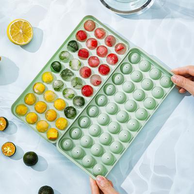 Vassoio per cubetti di ghiaccio con coperchio Stampo per palline di ghiaccio rotonde 24/36 cavità Stampo per ghiaccio senza BPA A prova di perdite Vassoio da freezer per whisky cocktail