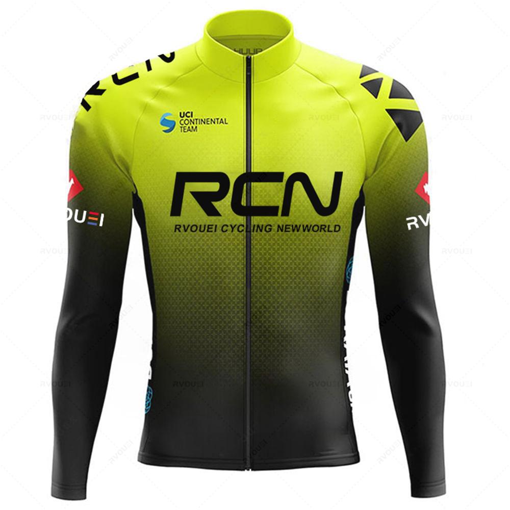 2025 Rcn Autumn Cycling Jersey Set Bicycle Sportwear Suit MTB Uniform Ropa Ciclismo Road Bike Clothing Bicicleta Long Bib Pants