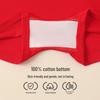 Festive Red Girls' Boxer Briefs: Antibacterial Pure Cotton, Colorfast, Full Cotton Crotch, Chinese New Year Theme