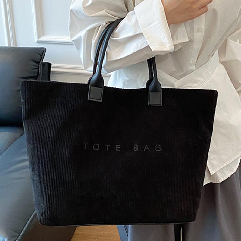 Tote bag retro high-value summer letter casual foreign style handbag minimalist fashionable commuter large-capacity bag women