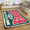 Fashion Barber Shop Logo Skull Vintage Rug Carpet for Living Room Bedroom Decor,Floor Mat Non-slip Decoration for Sofa Doormat