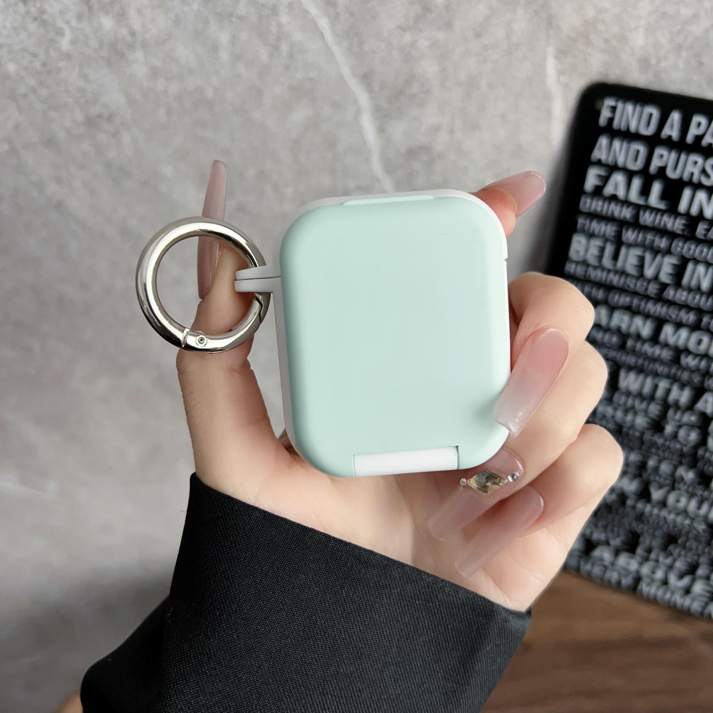 

Чохол для навушників Apple AirPods з бездротовим зарядним кейсом (2019 р)/AirPods з зарядним кейсом (2019 р)/(2016 р) Чохол з ТПУ та ПК з дзеркалом F