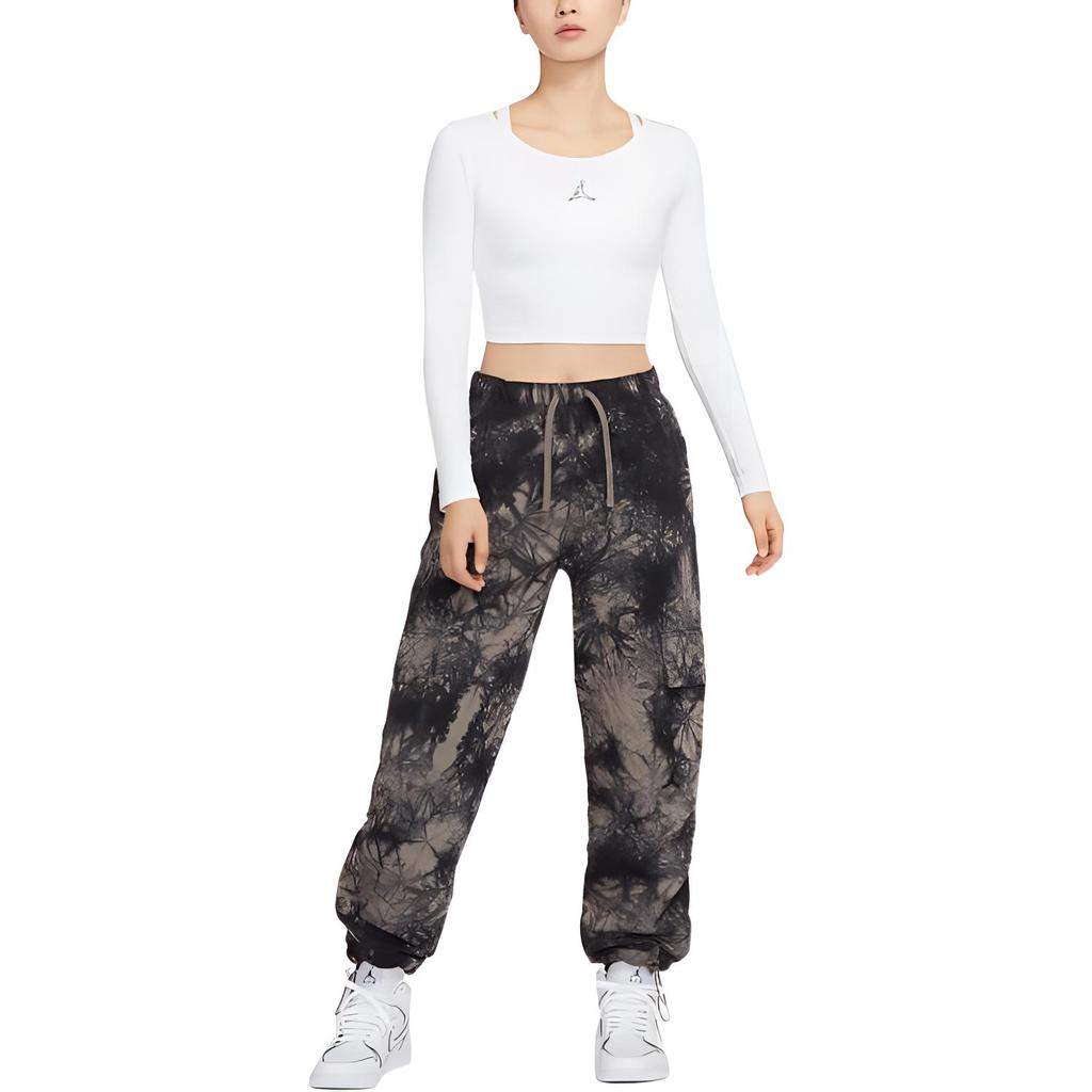 Jordan Flight Crop Tops Women's White Crew Neck Moderate DQ4466-100
