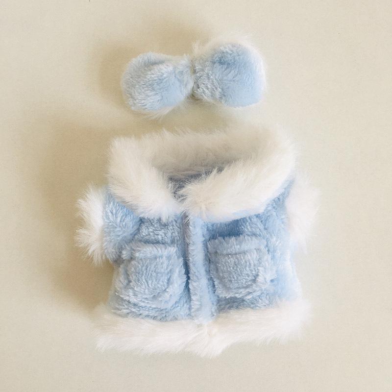 בגדי בובת קטיפה ויניל חמודה 17 ס"מ קופסה עיוורת - תליון LaBuBu שמלת אביזרים