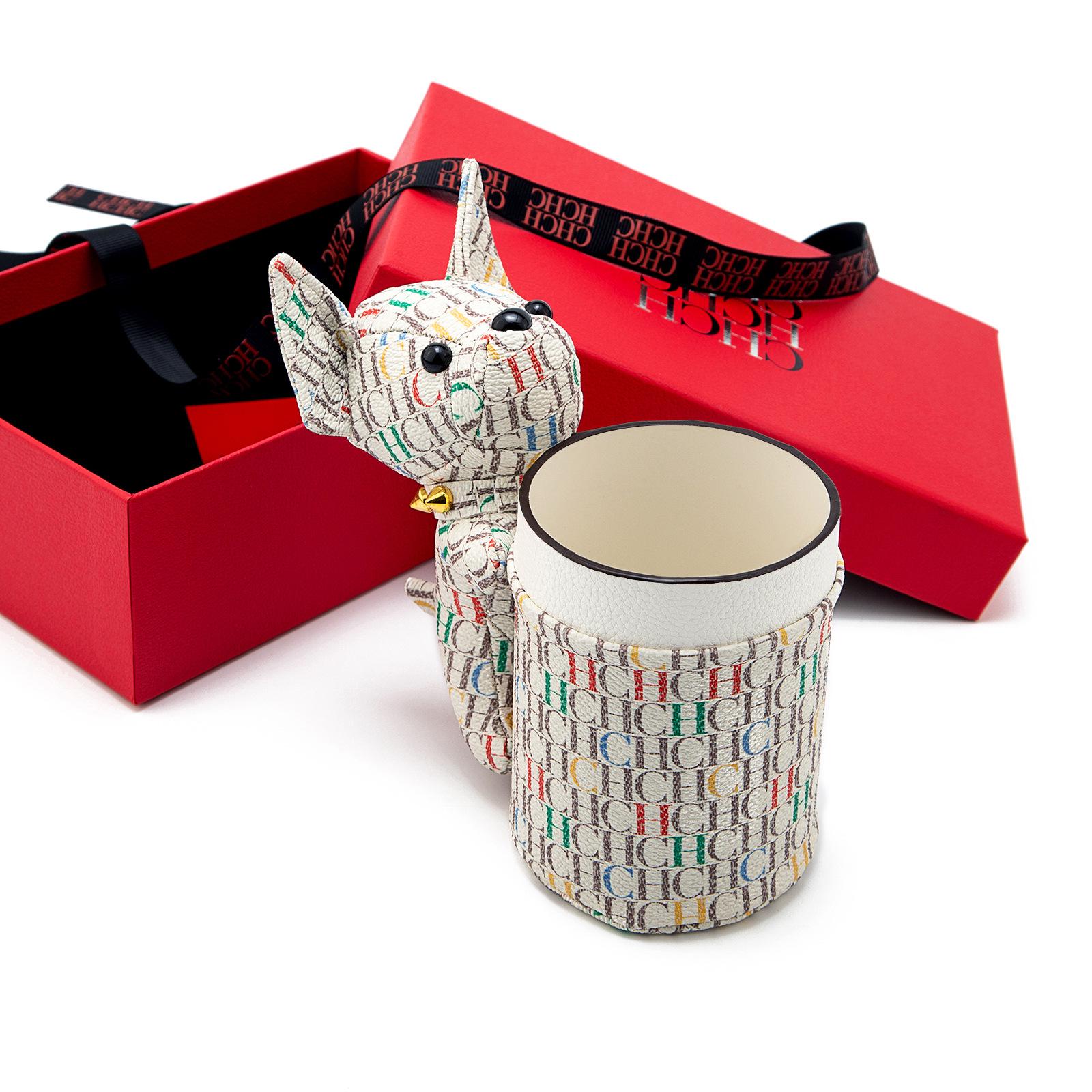 Puppy Pencil Holder - Light Luxury Gift Box, Fashionable Decoration, High-end Middle East Bestseller