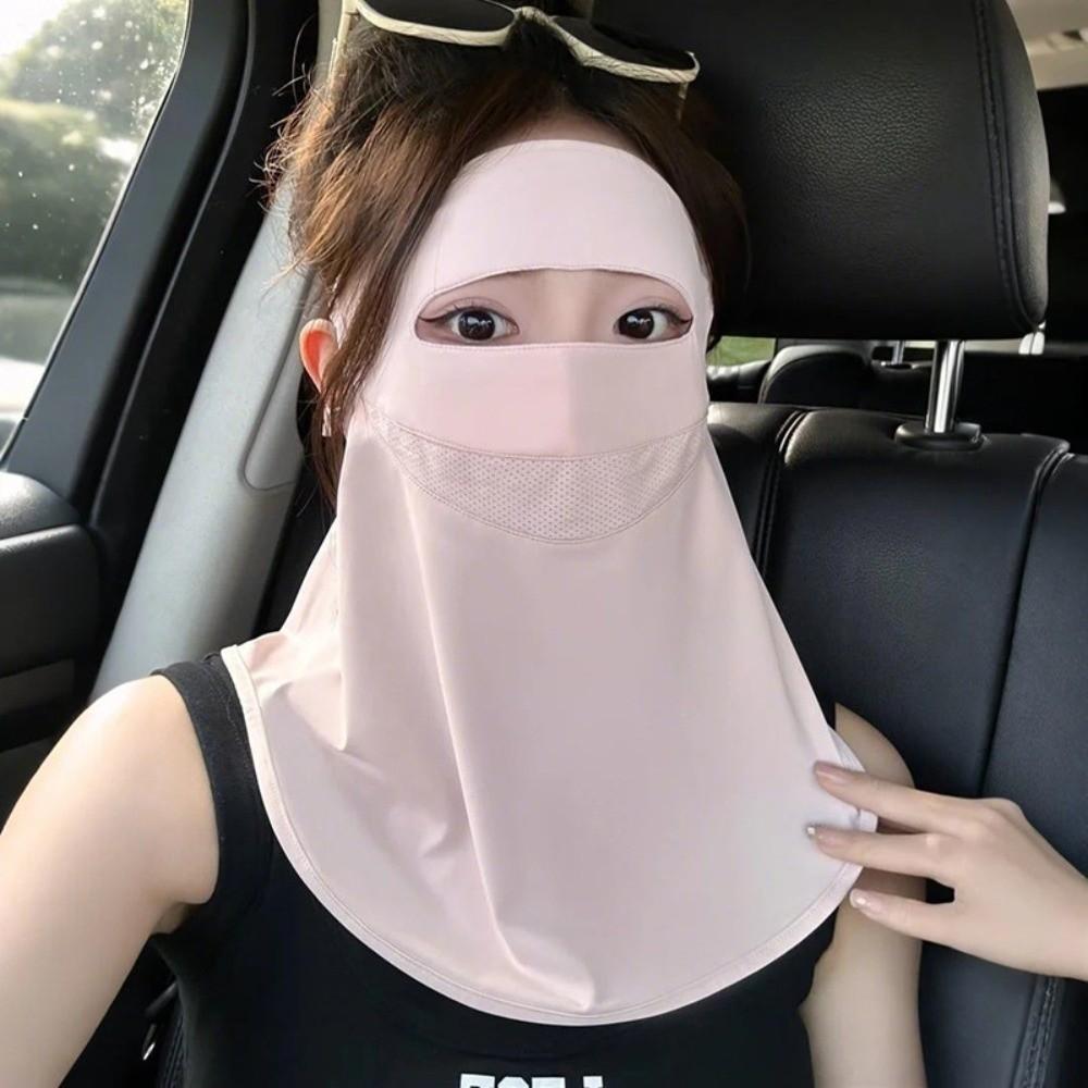Breathable Face Mask Adjustable Neck Protection Cover Fashion UV-Proof Mask  for Sun Protection