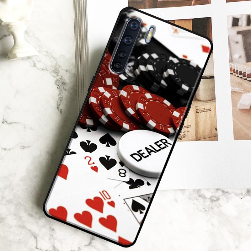 Dices Poker Casino Case For Oppo A98 A78 A18 A38 A58 A40 A60 A80 A16 A76 A96 A17 A77 A74 A94 A54 A57S A15 Cover