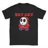 T-shirt Semplice Super Mario Bros Shy Guy per Unisex 100% Cotone T-shirt Casual Girocollo Magliette Manica Corta Abbigliamento Estate