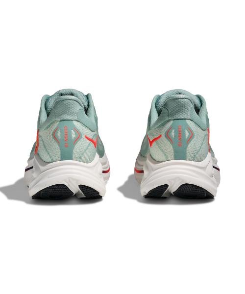 [Hoka] Clifton 10 Wide - Sage:Neon Flame 1162032-SGNN