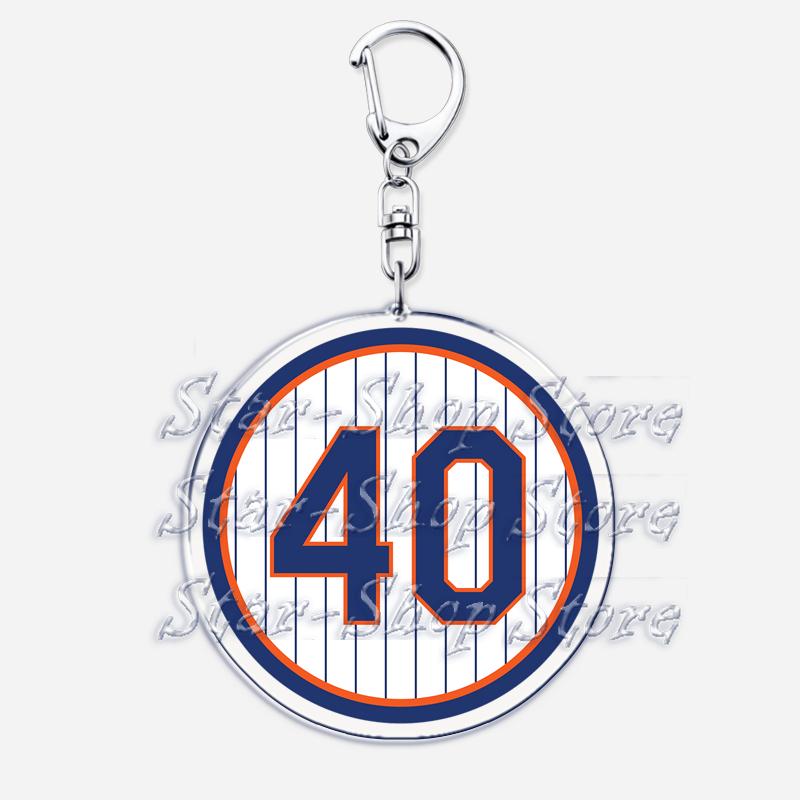 Popular Baseball Jersey Player Number Keychains for Accessories Bag New York Sports Keyrings Jewelry Friends Fans Gifts