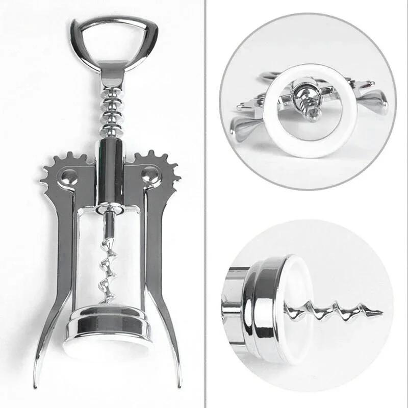 Wine Opener Stainless Steel Red Wine Opener Wing Type Metal Sommeliers Corkscrew Bottle Openers Corkscrews Saca Corcho De Vino