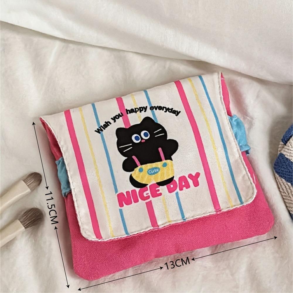 Puppy/Cat Pattern Tampon Organizer Pouch Portable Coin Purse Cute Sanitary Pad Bag  Women