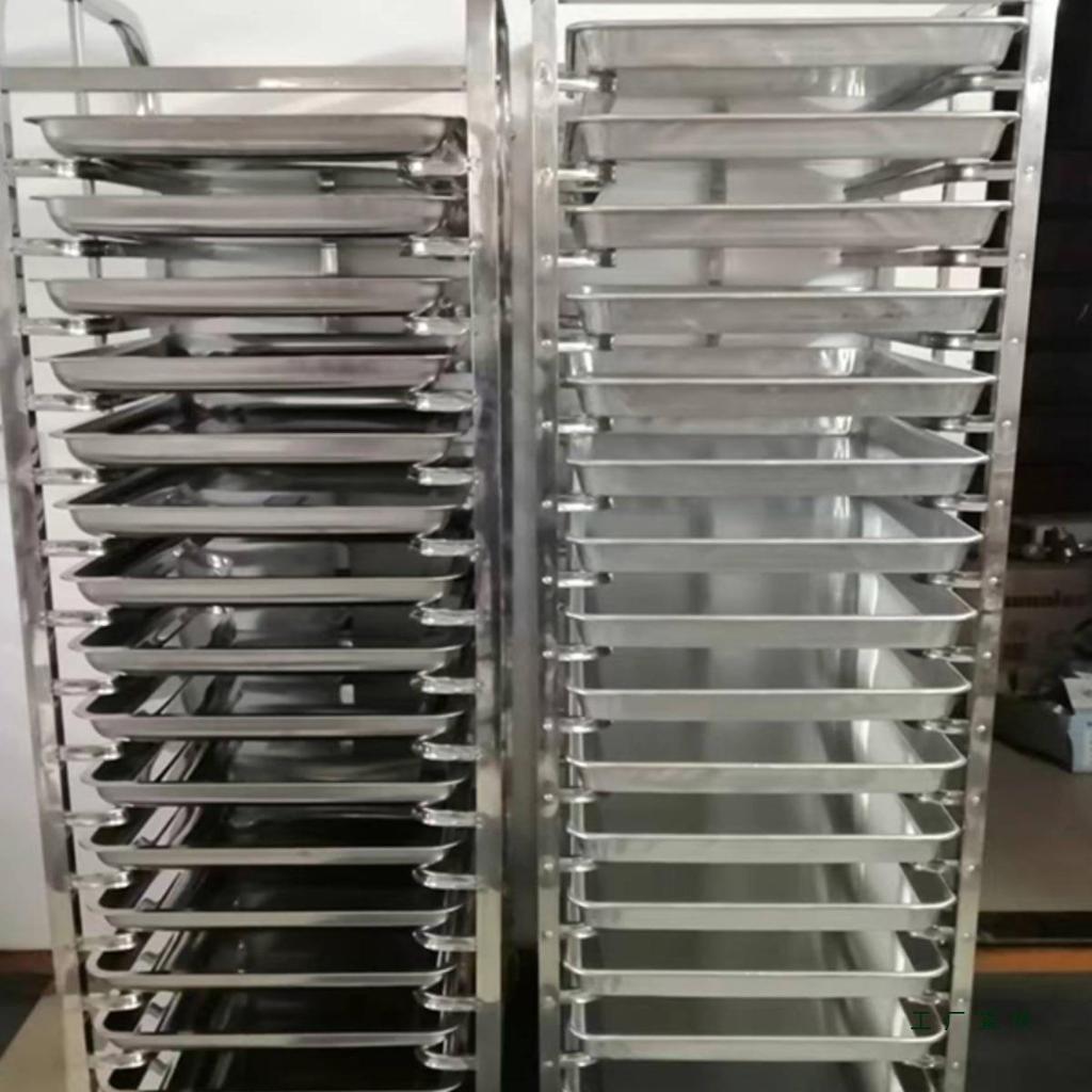 Commercial Multi-Layer Stainless Steel Baking Trolley with Enclosed Bread Rack and Aluminum Alloy Trays
