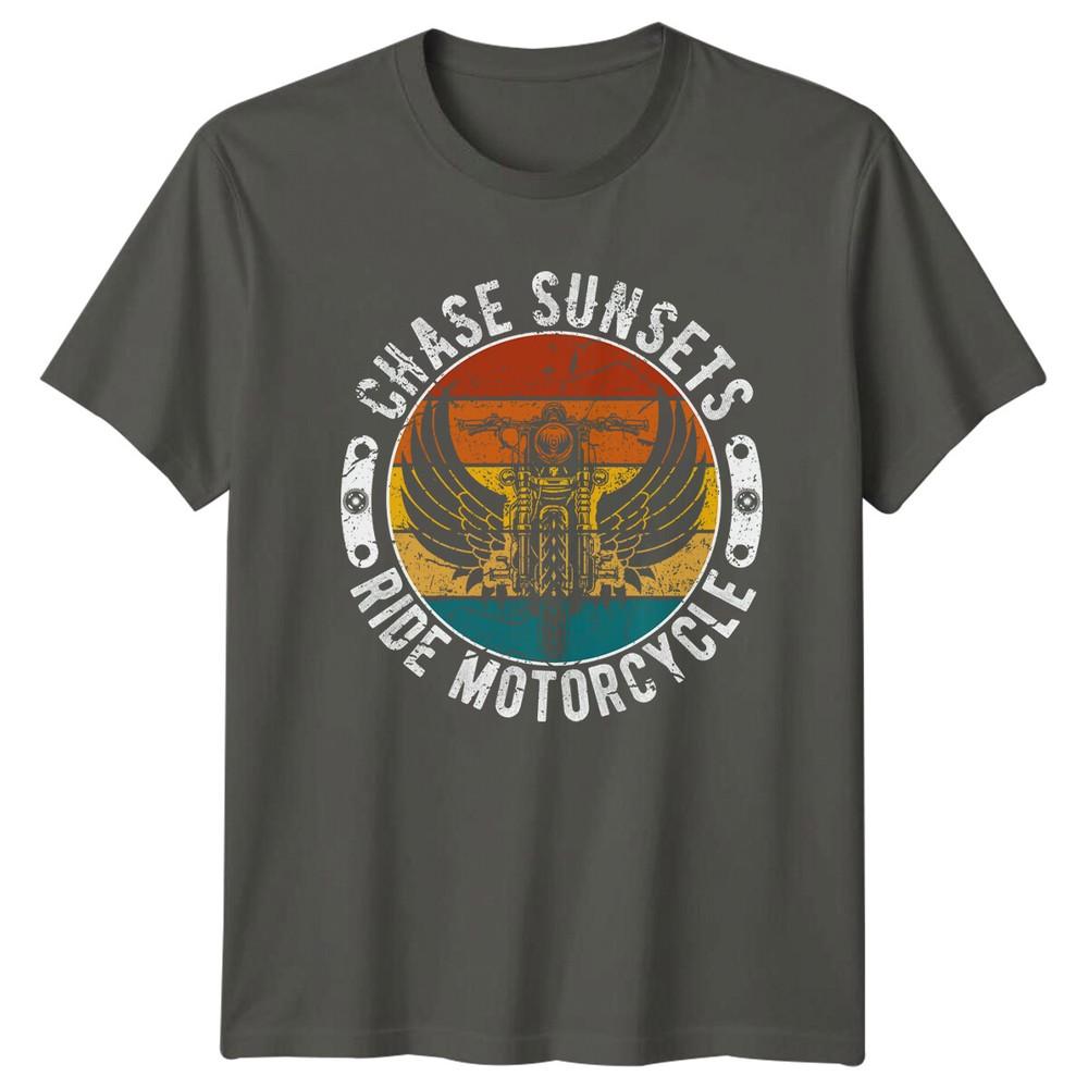 Chase Sunsets Ride Motorcycle Motorcycle Unisexs TShirt Unisexs Tee Graphic S