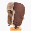 Winter Warm Fleece Lined Beanie Hat Men Women Outdoor Cycling Ear Protection Cap Solid Color Pilot Style