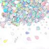 600pcs Birthday Confetti, Metallic Birthday Table Scatter Iridescent Party Confetti for DIY Crafts Cake Balloons Stars Ribbons Shapes Festive Table