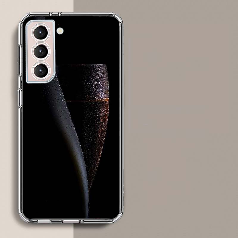 Open Champagne to Celebrate Phone Case For Samsung Galaxy S25 Edge S24 S23 FE S21 S20 S10 Plus S22 S26 Ultra Cover Clear Cases T