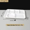 Jingbaodi Melamine 6-Compartment Divided Canteen Tray