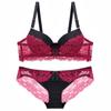 European and American Style Women Lingerie Set Sexy Lace Underwear Set Adjustable Gathered Push Up Bra and Panty Set