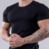 Men's Slim Fit Cotton Crew Neck Sports T-Shirt - Breathable, Stretch, Short Sleeve, Summer Gym Wear
