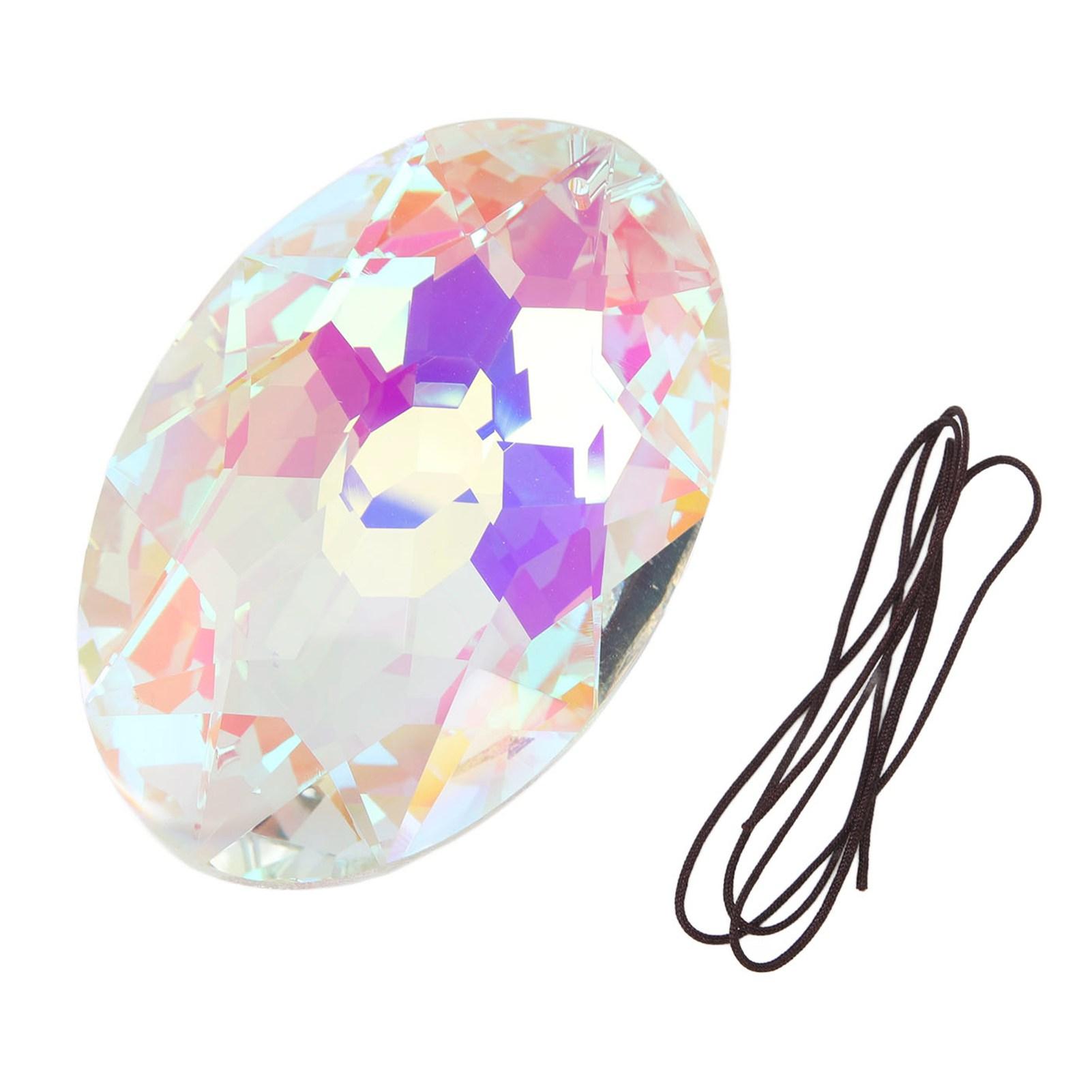 

Кристальный Ловец Солнца Разноцветный В форме Яйца Полированный Подвесной Кристальная Призма для Окон для Фотореквизита